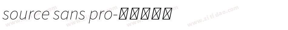 source sans pro字体转换